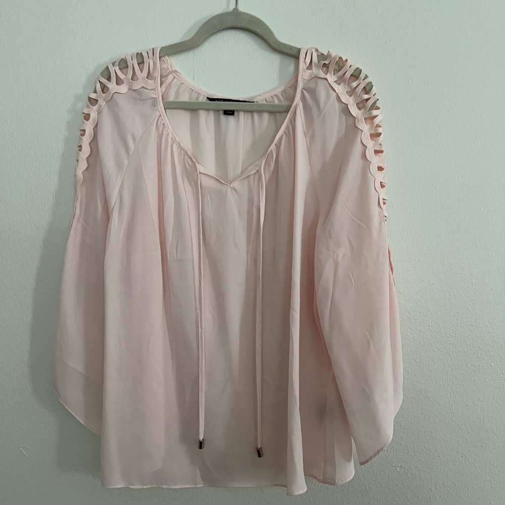 Zac & Rachel light pink blouse open sleeves